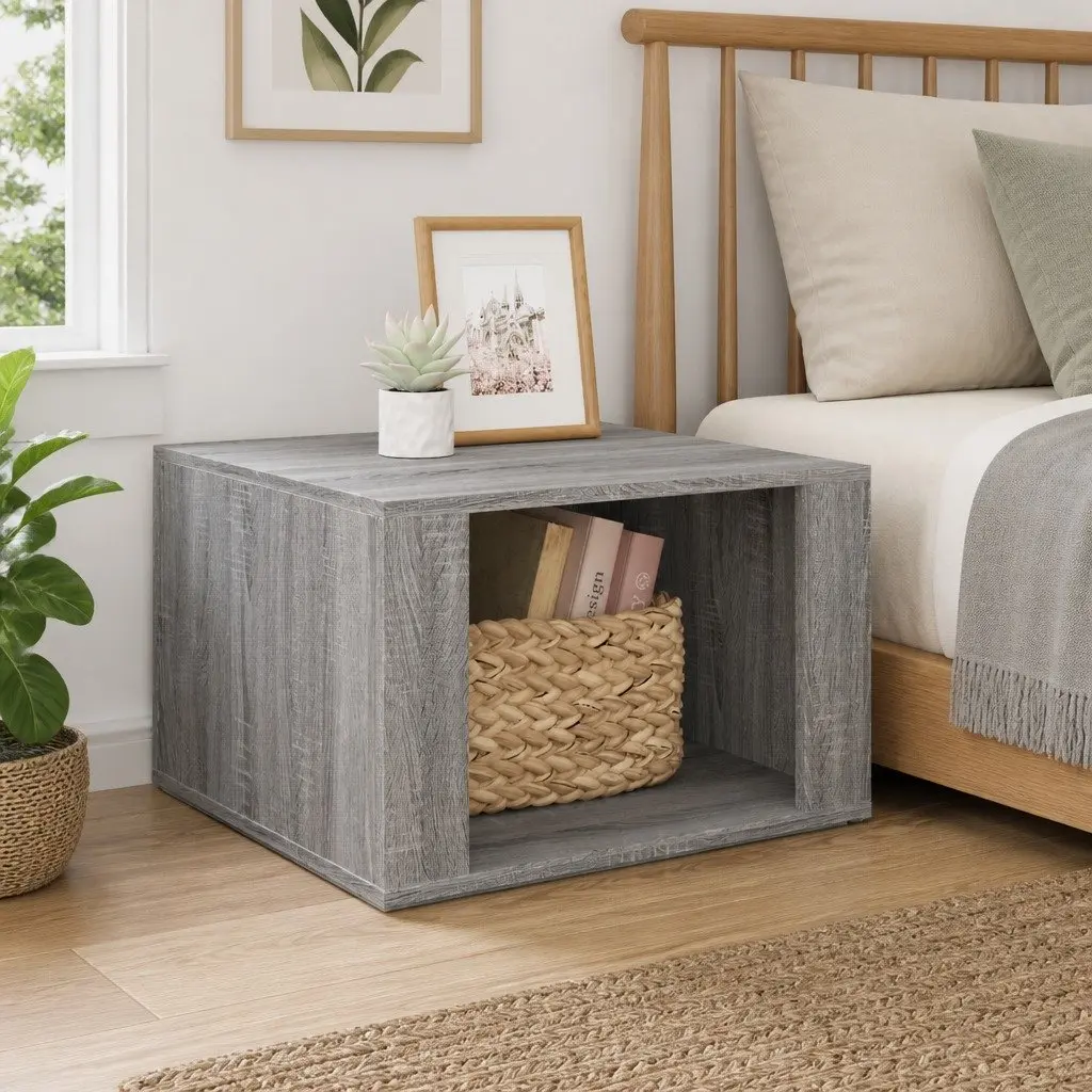 Grey Sonoma Engineered Wood Bedside Table