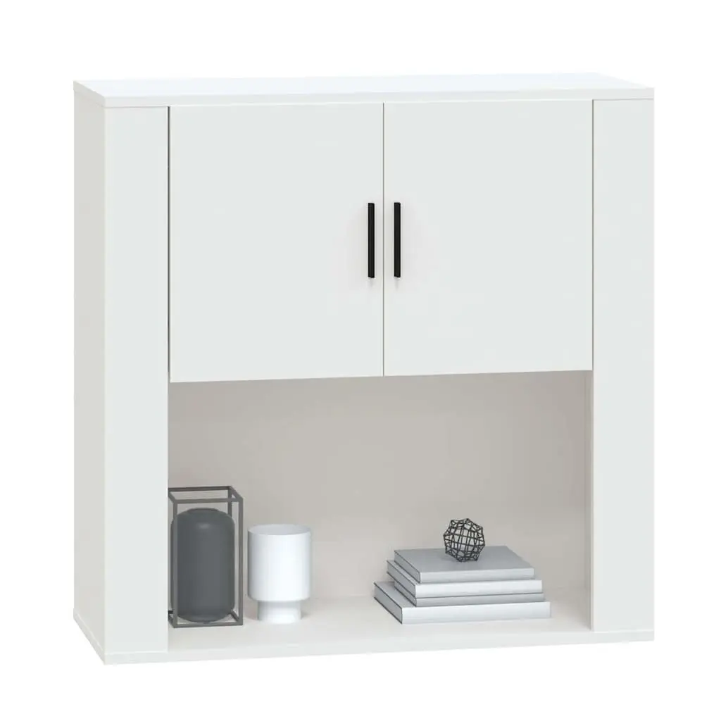 Wall Cabinet Engineered Wood 80x33x80 cm White