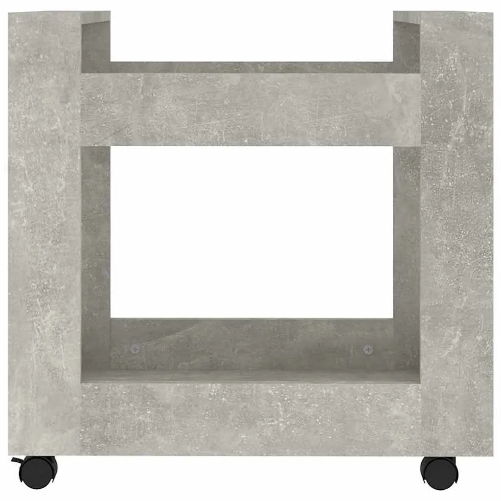 Grey Desk Trolley with Castors for Office Organisation