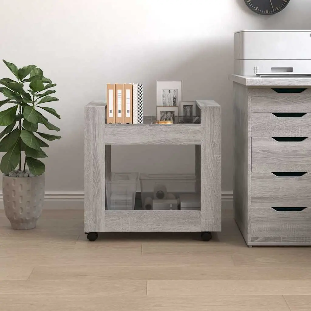 Desk Trolley Storage Cart with Rolling Casters