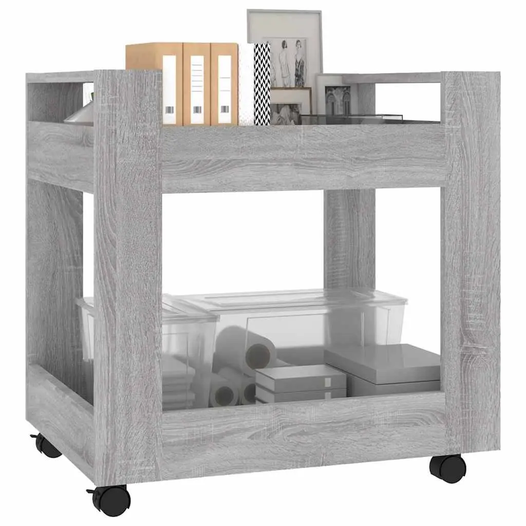 Desk Trolley Storage Cart with Rolling Casters