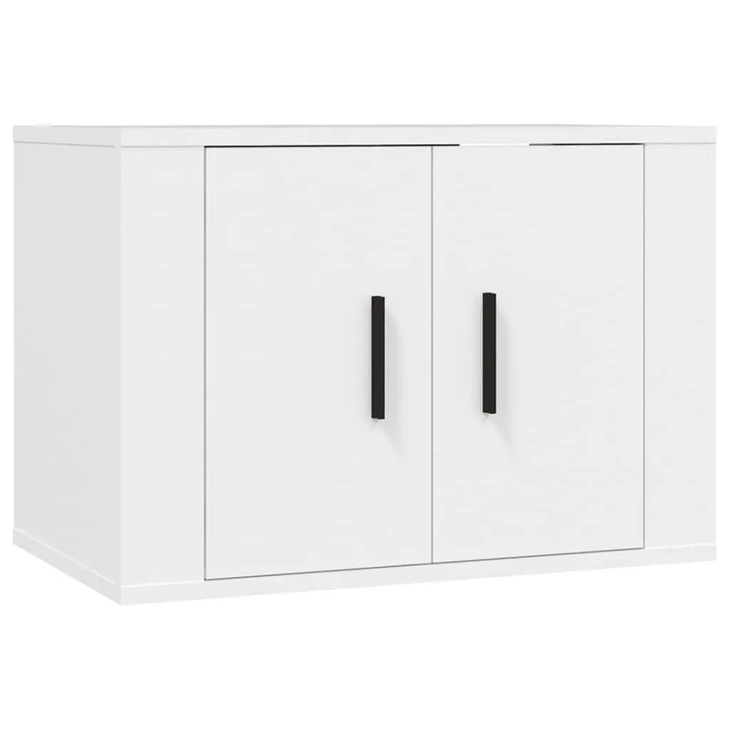 Wall Mounted TV Cabinet Engineered Wood 57 x 34.5 x 40 cm White