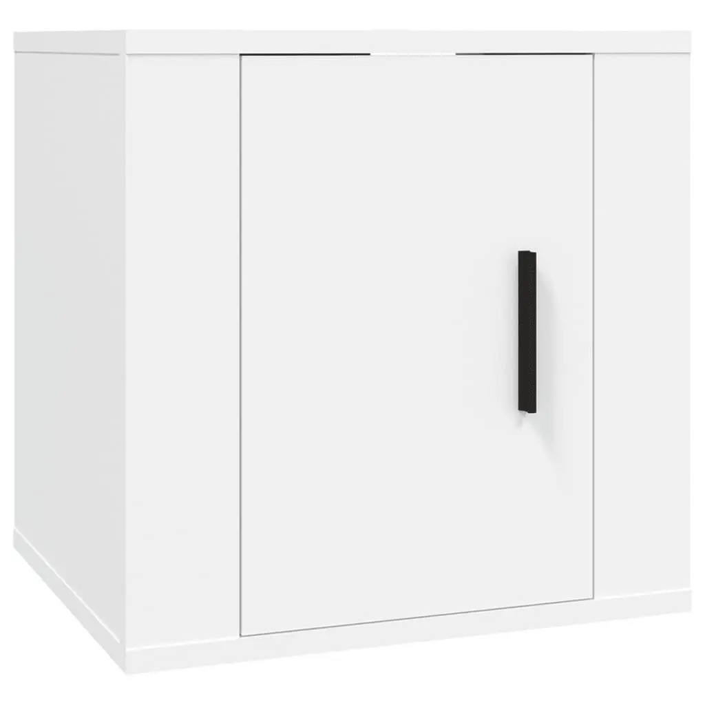 Wall Mounted TV Cabinet in White 40x34.5x40cm