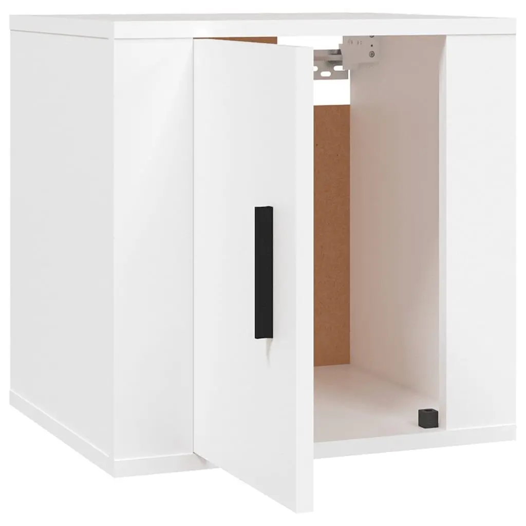 Wall Mounted TV Cabinet in White 40x34.5x40cm