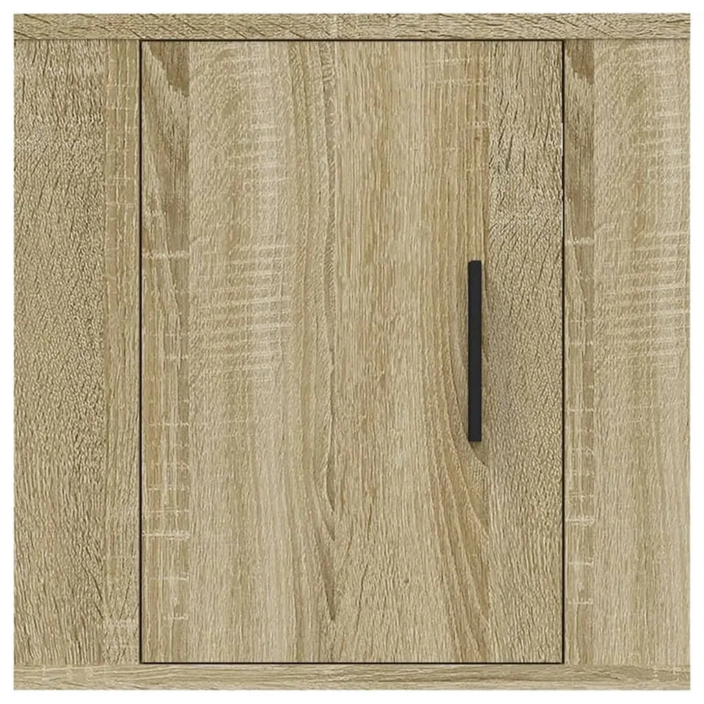 Brown Wall Mounted TV Cabinet for Media Storage