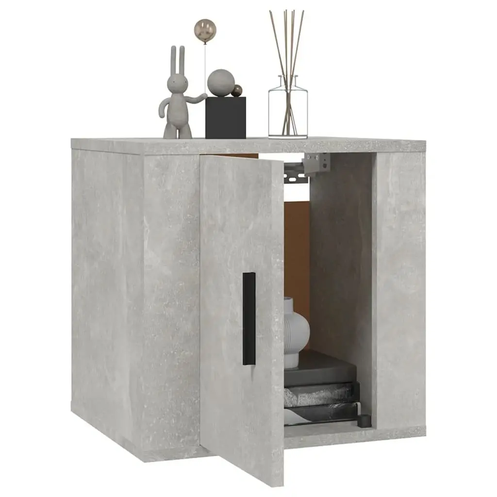 Wall Mounted TV Cabinet Engineered Wood 40x34.5x40cm Grey