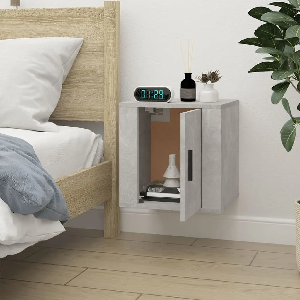 Wall Mounted TV Cabinet Engineered Wood 40x34.5x40cm Grey