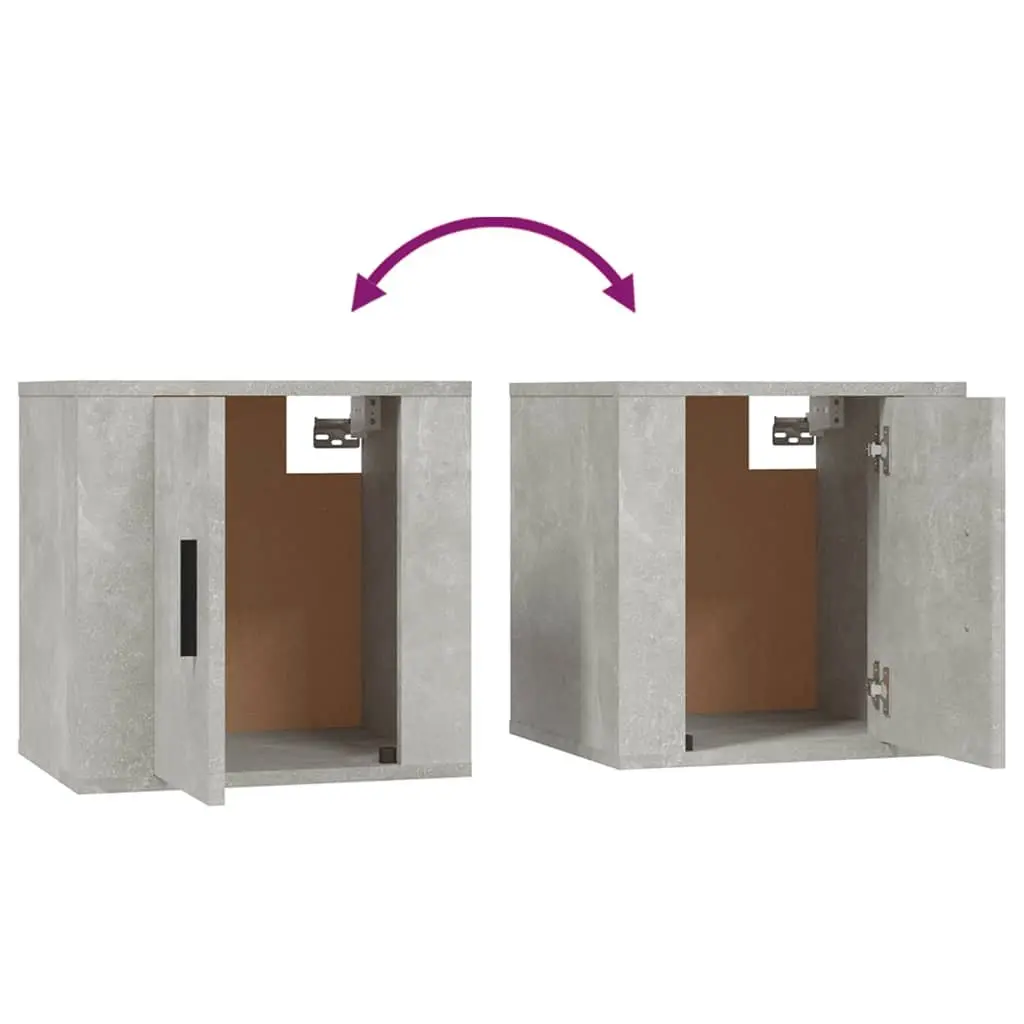 Wall Mounted TV Cabinet Engineered Wood 40x34.5x40cm Grey