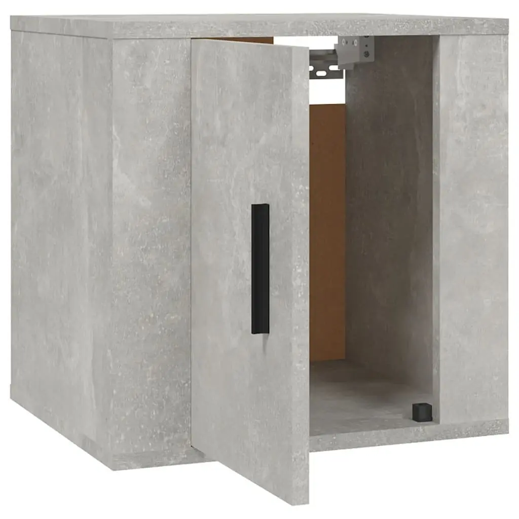 Wall Mounted TV Cabinet Engineered Wood 40x34.5x40cm Grey Concrete