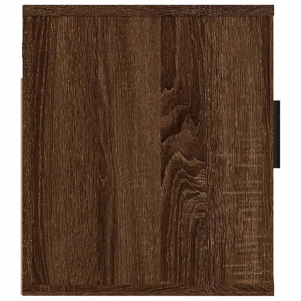 Wall Mounted TV Cabinet Engineered Wood 40 x 34.5 x 40 cm Brown Oak 2 Piece