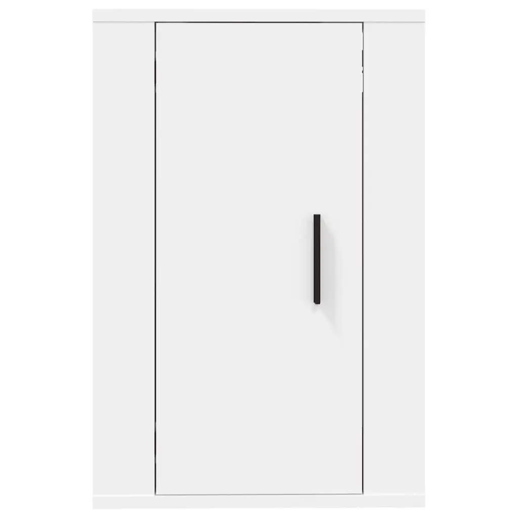 Wall Mounted TV Cabinet Engineered Wood 40x34.5x60 cm White Storage Unit