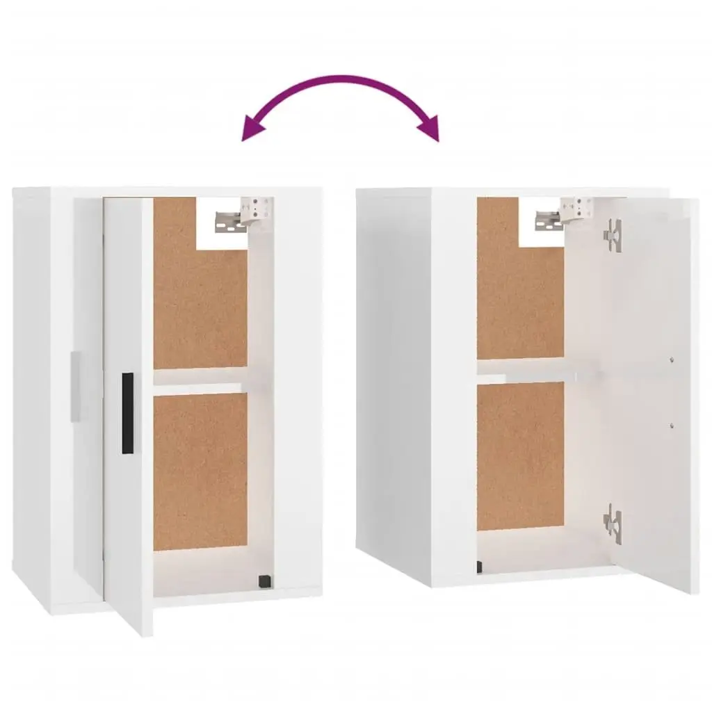 High Gloss White Wall Mounted TV Cabinet for Storage
