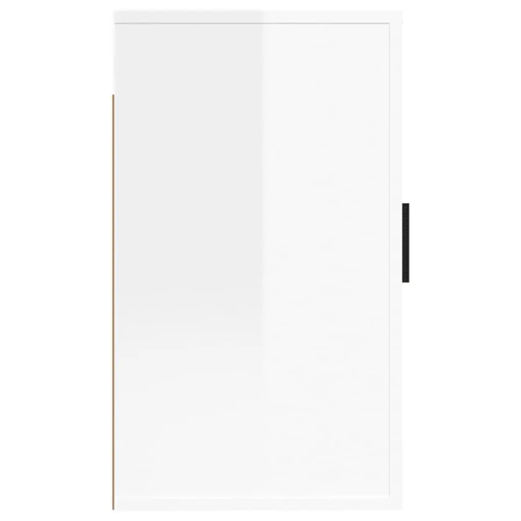 Wall Mounted TV Cabinet Engineered Wood 40x34.5x60cm White High Gloss