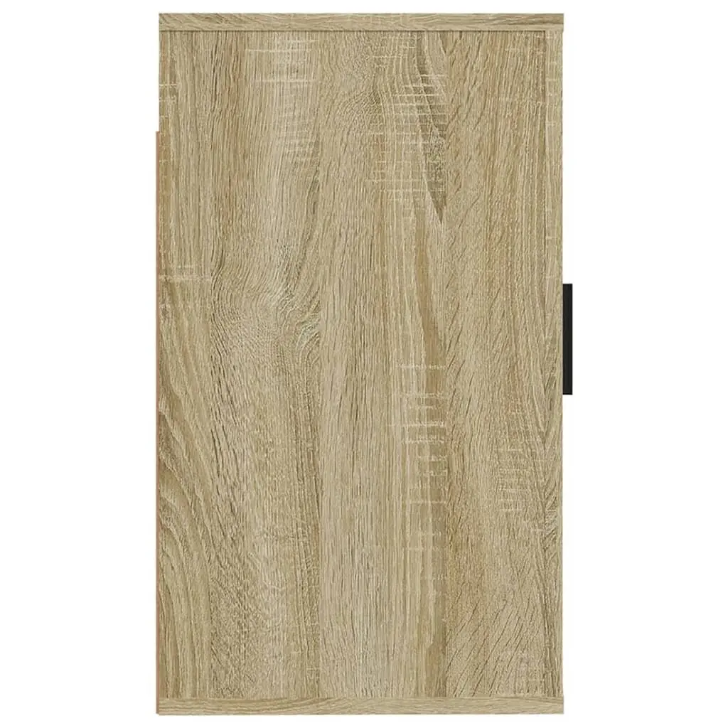 Wall Mounted TV Cabinet Engineered Wood Sonoma Oak 2 Pieces
