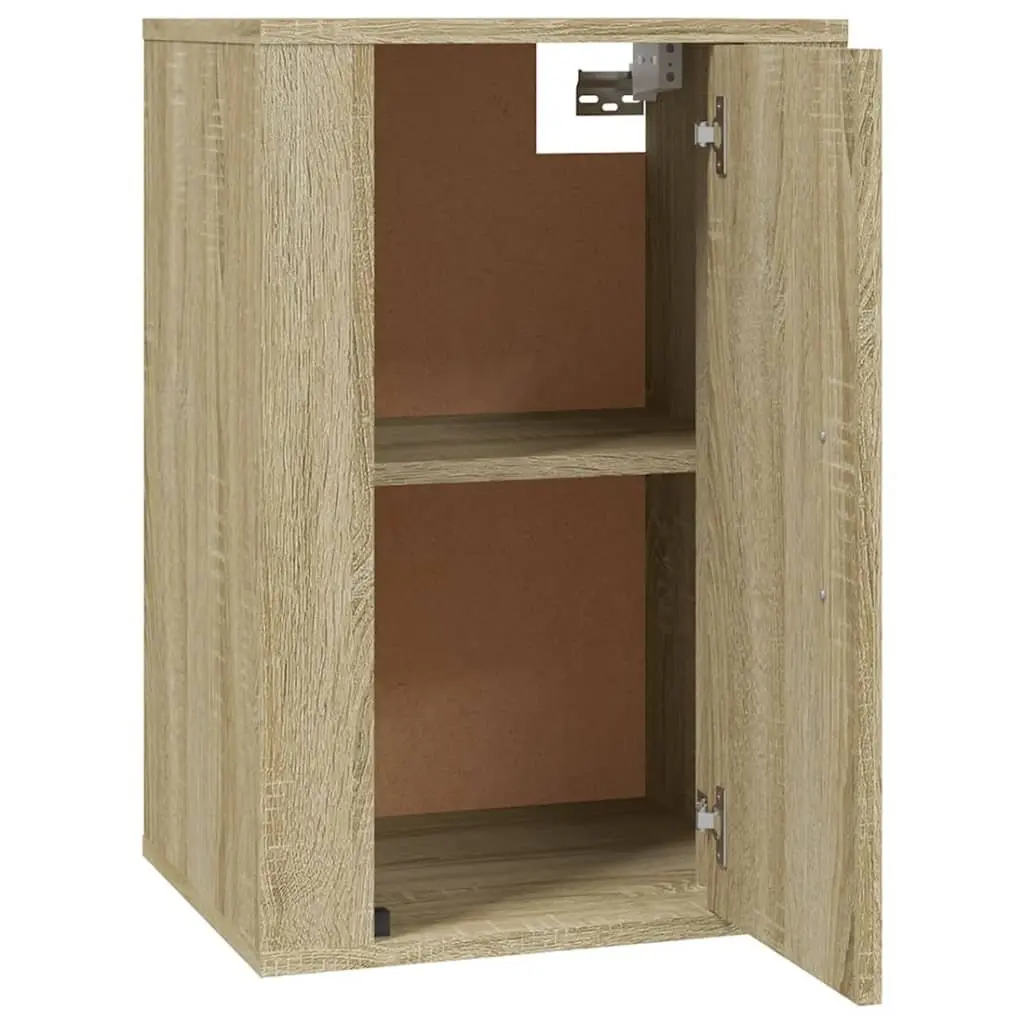 Wall Mounted TV Cabinet Engineered Wood Sonoma Oak 2 Pieces