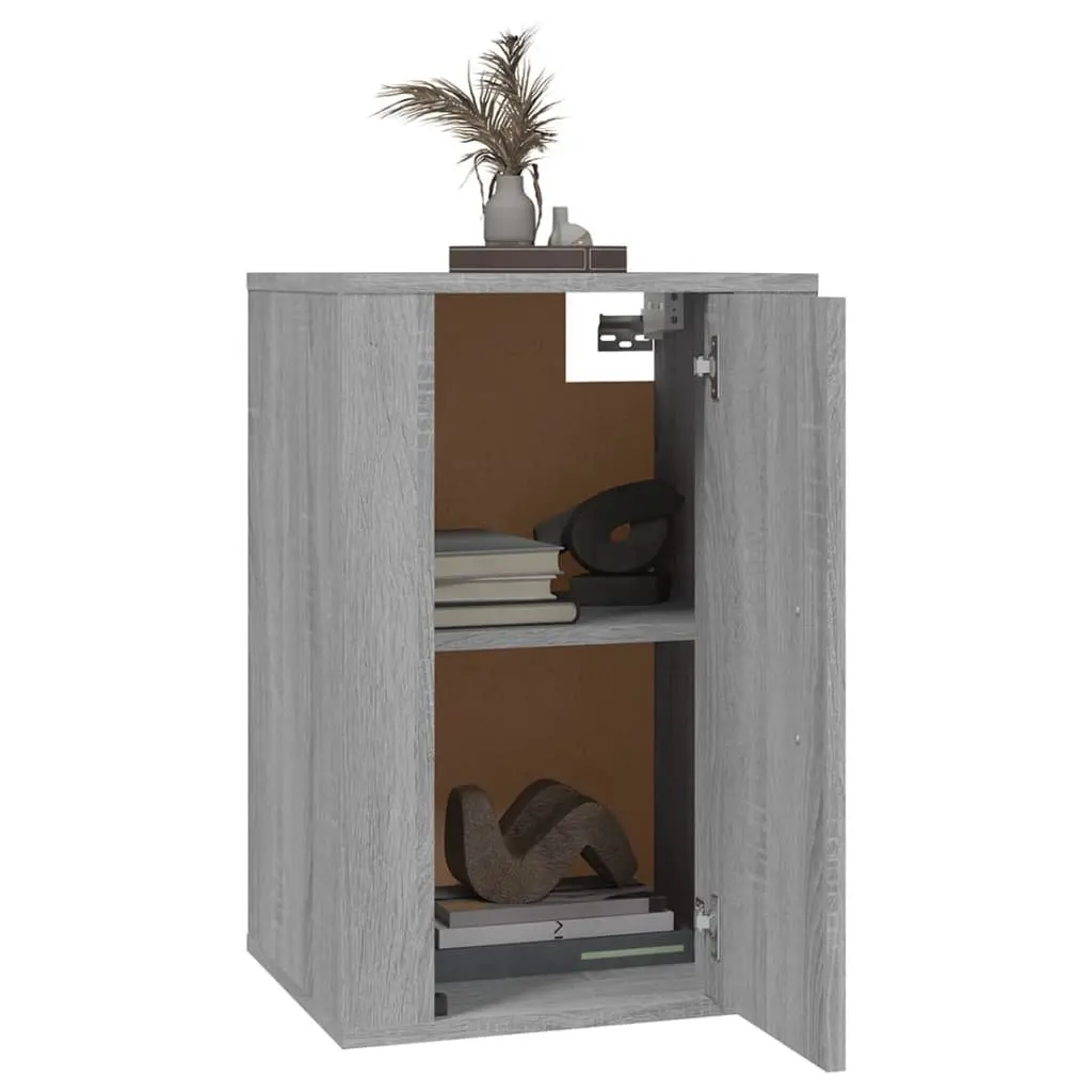 Wall Mounted TV Cabinet Engineered Wood 40 x 34.5 x 60 cm Grey