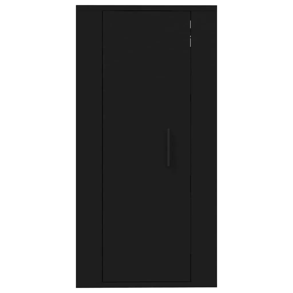 Wall Mounted TV Cabinet Engineered Wood 40x34.5x80cm Black