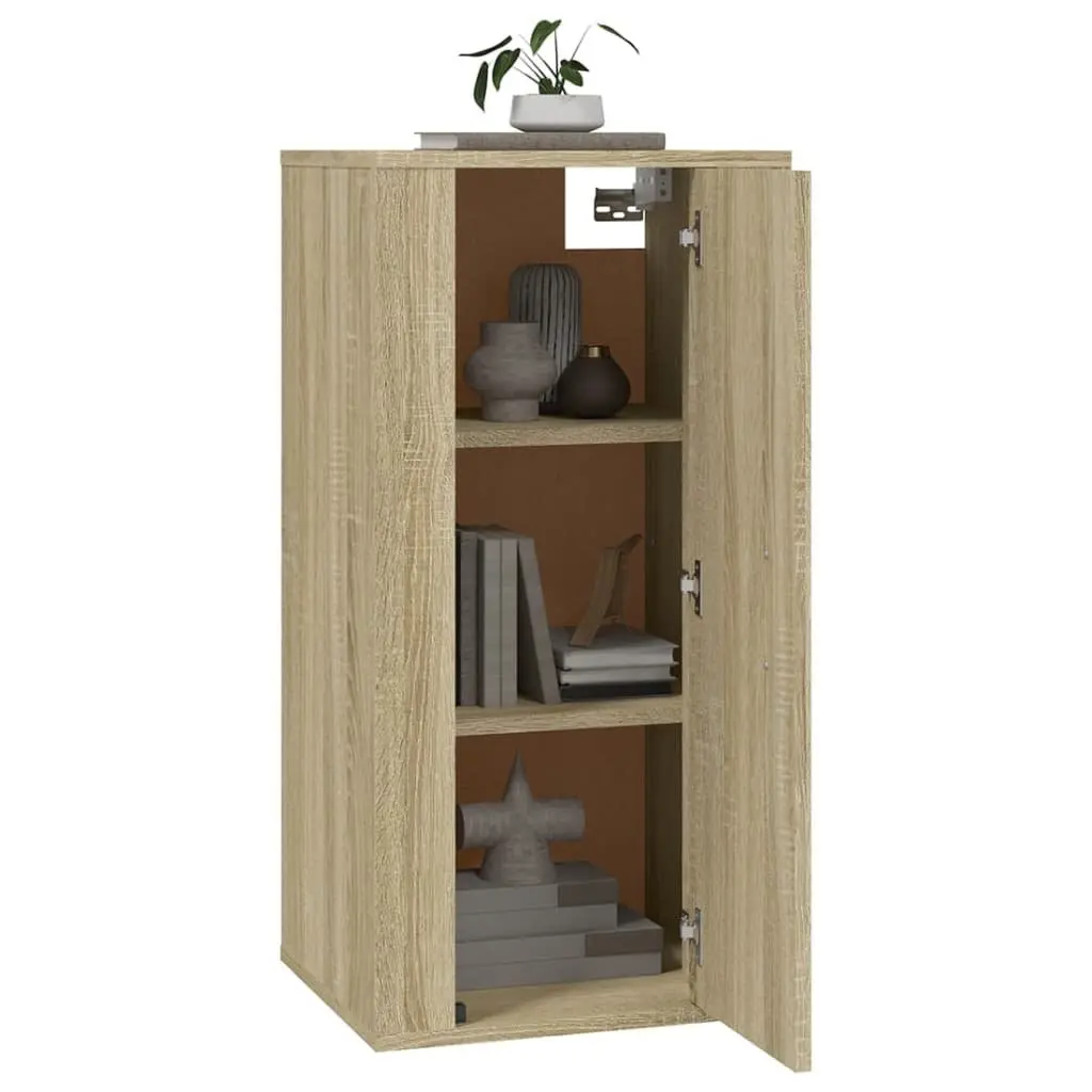Brown Wall-Mounted TV Cabinet Storage Unit