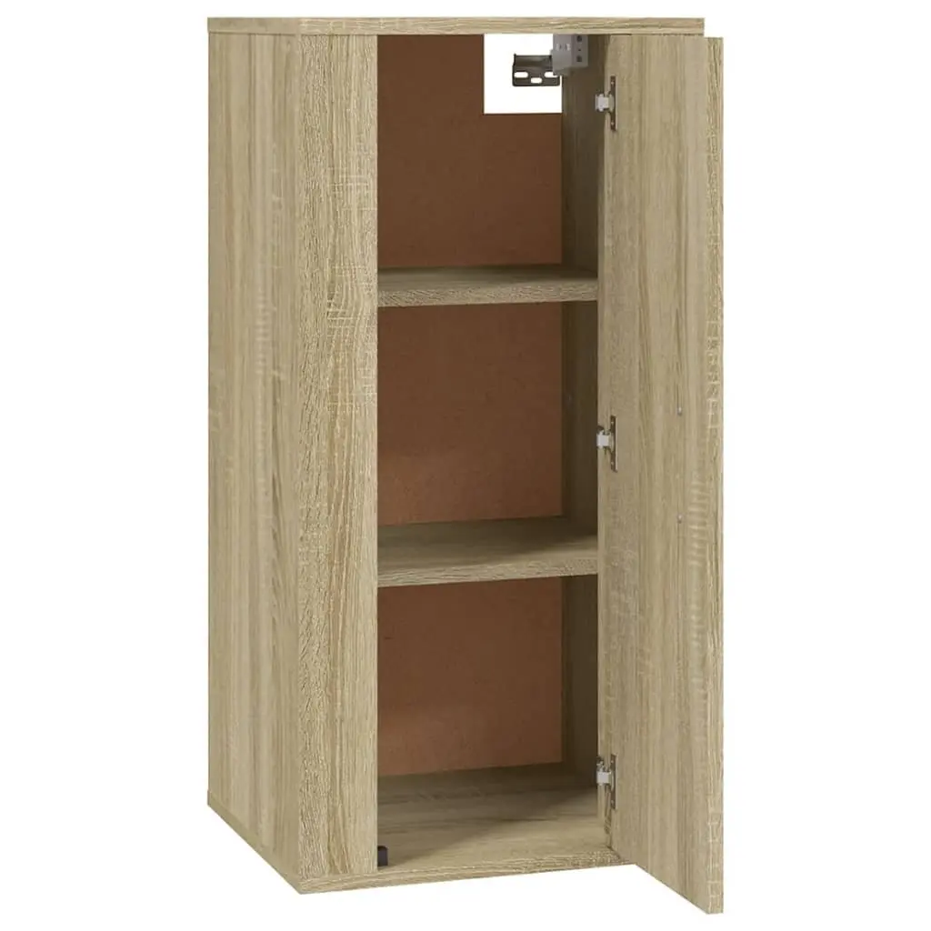 Brown Wall-Mounted TV Cabinet Storage Unit