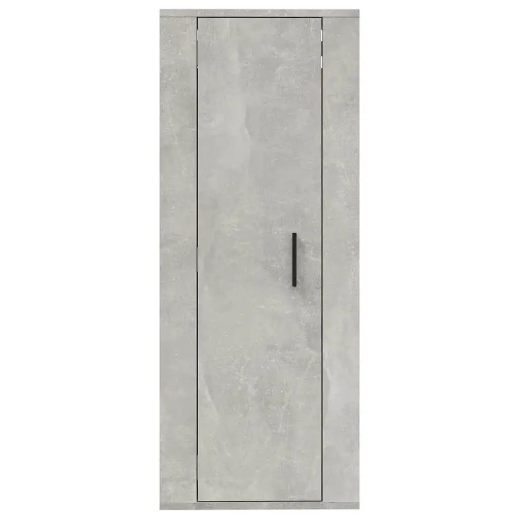 Wall Mounted TV Cabinet Engineered Wood 40x34.5x100cm Concrete Grey Media Storage Unit 3 Compartment