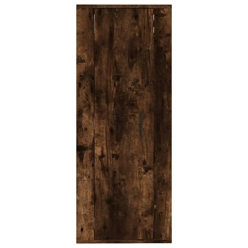 Wall Mounted TV Cabinet in Brown Engineered Wood