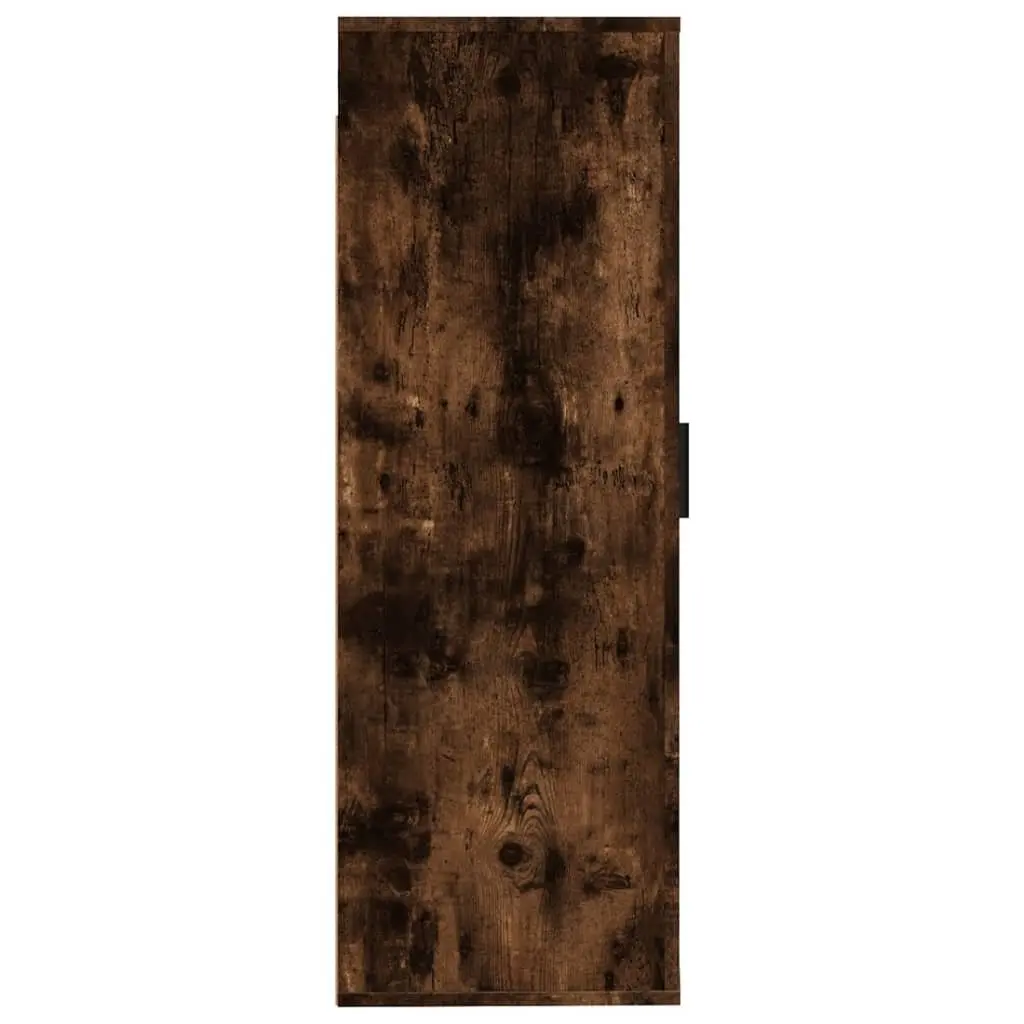 Wall Mounted TV Cabinet in Brown Engineered Wood