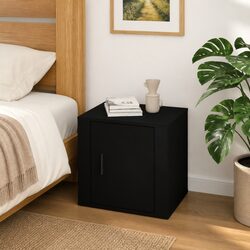 Elegant Black Bedside Cabinet for Organized Living
