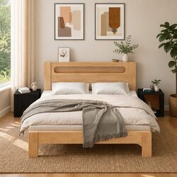 Sturdy Black Bedside Cabinets - 2-Piece Set for Storage