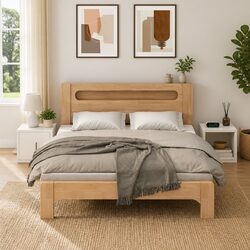 Stylish White Bedside Cabinets – 2-Piece Set for Storage