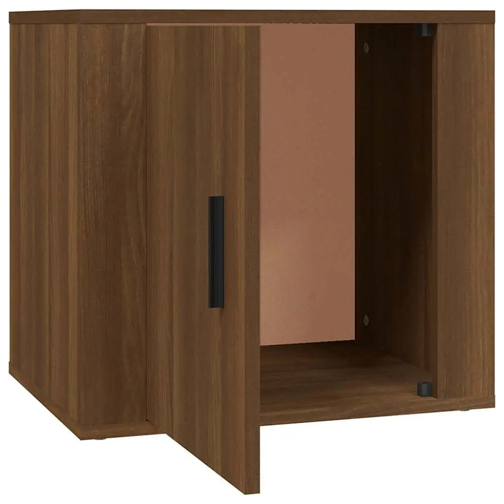 Bedside Cabinets Engineered Wood 50 x 39 x 47 cm Brown Oak 2 Piece