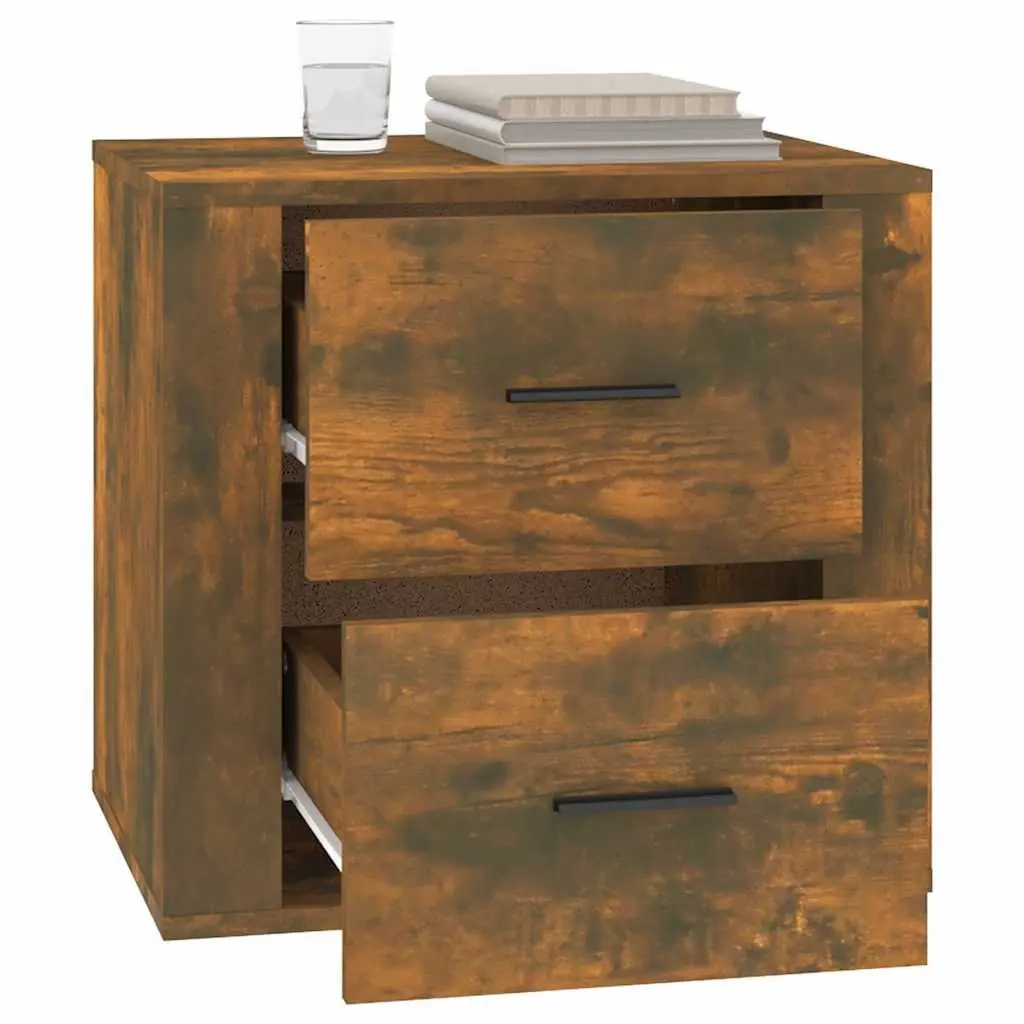 Bedside Table Engineered Wood 50 x 39 x 47 cm Brown