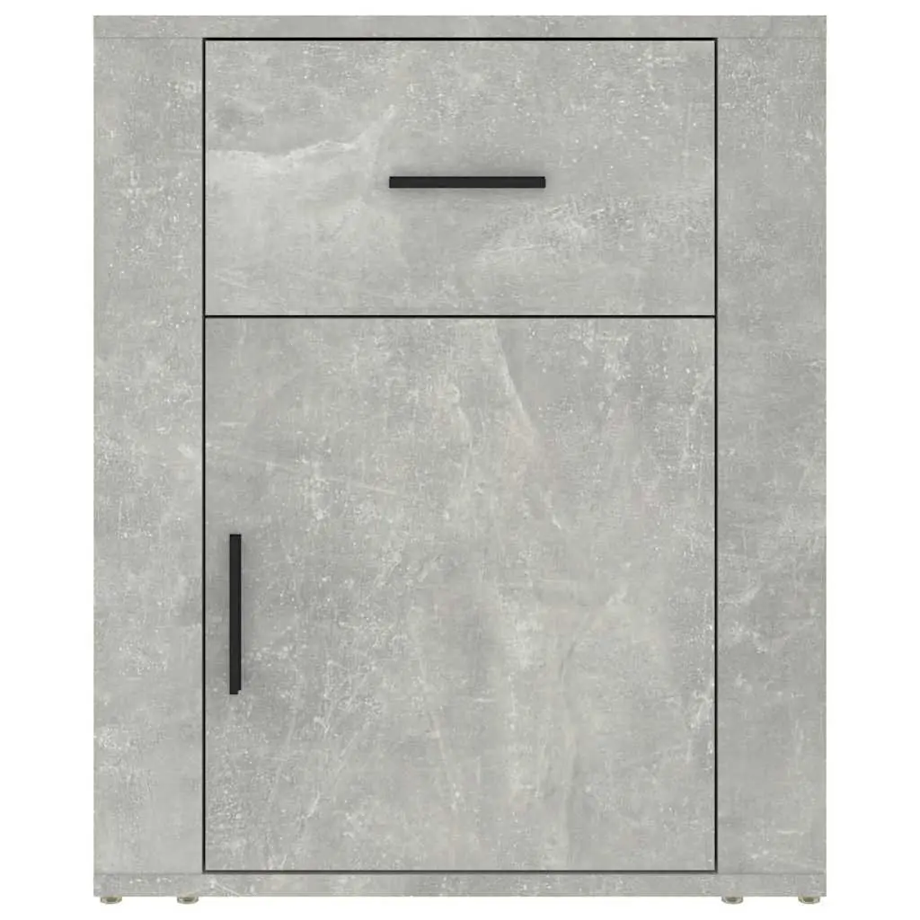 Grey Nightstand with Sturdy Construction