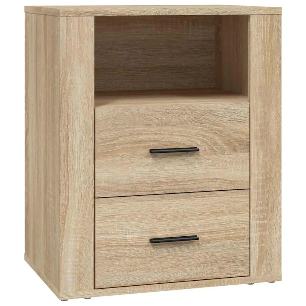 Bedside Cabinet Engineered Wood 50x36x60cm Brown