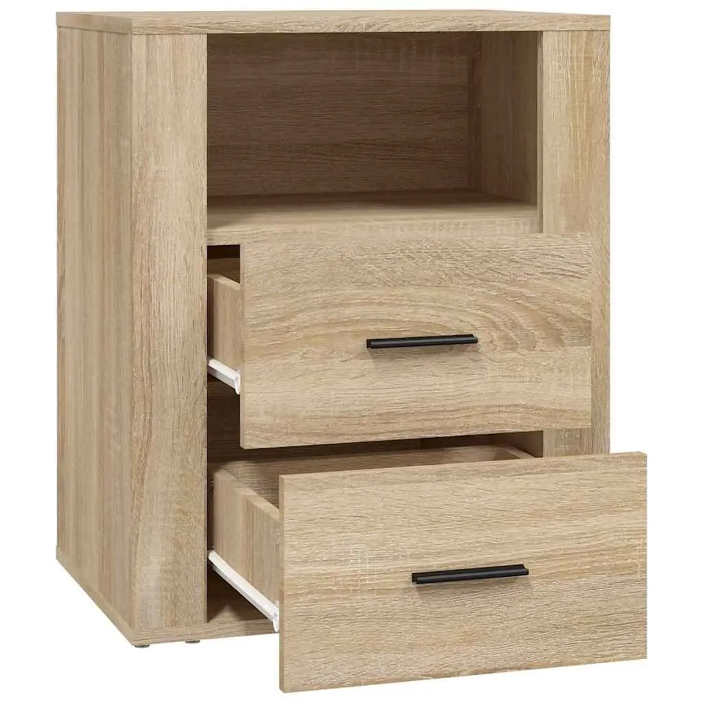 Bedside Cabinet Engineered Wood 50x36x60cm Brown