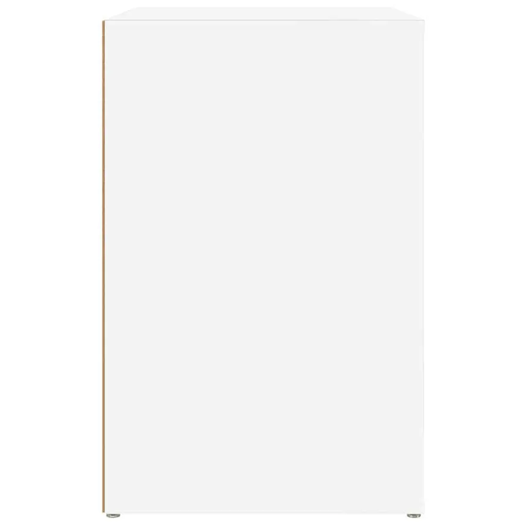 White Shoe Cabinet with 2 Compartments