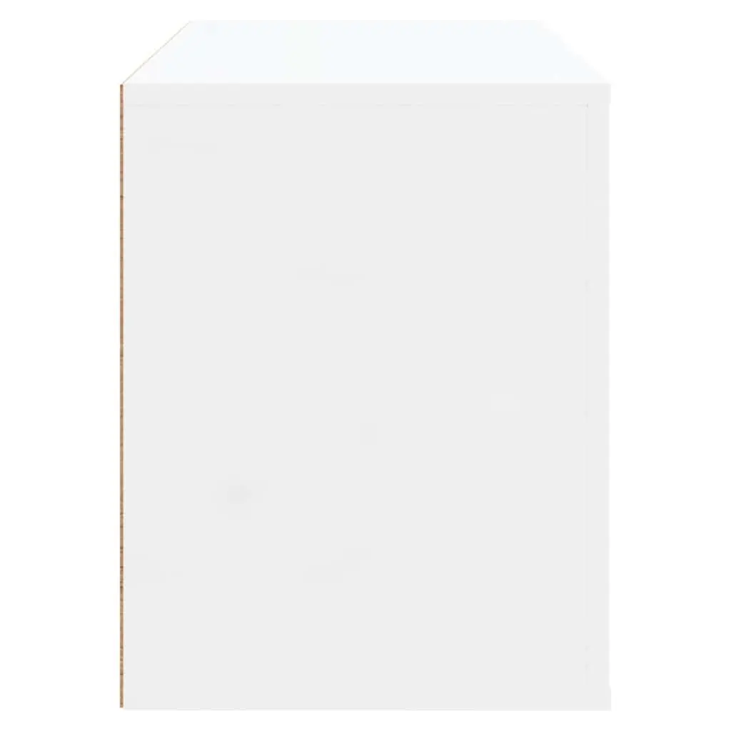 Shoe Cabinet Engineered Wood 80x35x45 cm High Gloss White