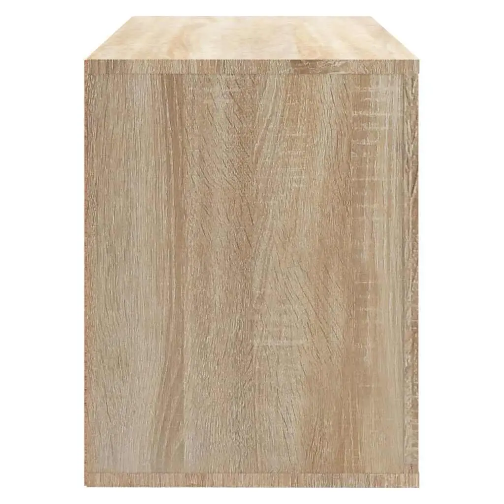 Beige Engineered Wood Shoe Storage Cabinet with 2 Compartments