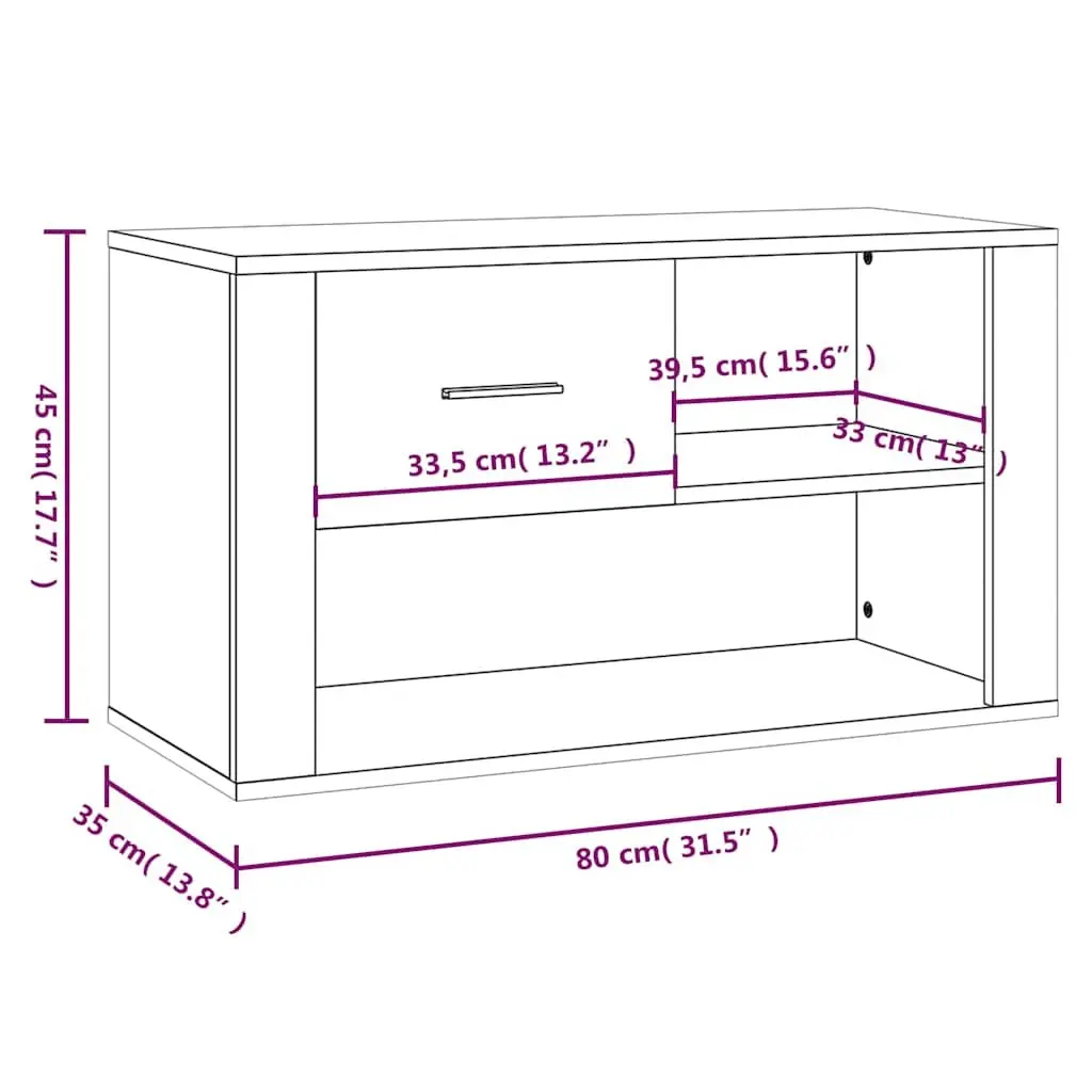 Grey Engineered Wood Shoe Cabinet for Storage