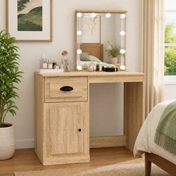 Elegant LED Mirror Dressing Table for Beauty Routines