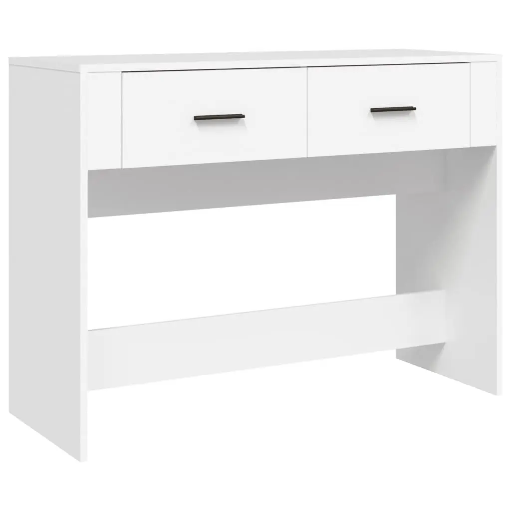 White Console Table 100x39x75 cm Engineered Wood