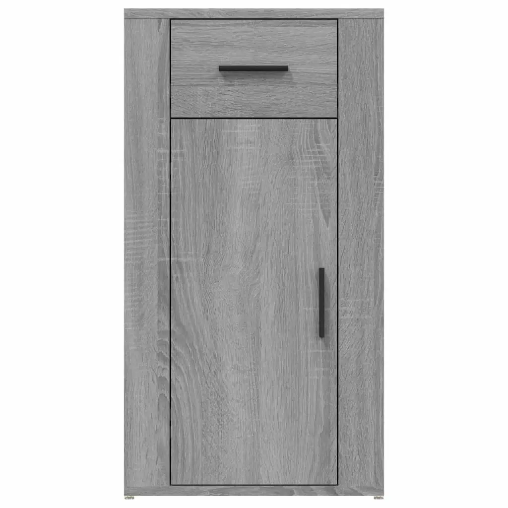Grey Engineered Wood Desk Cabinet for Office Storage