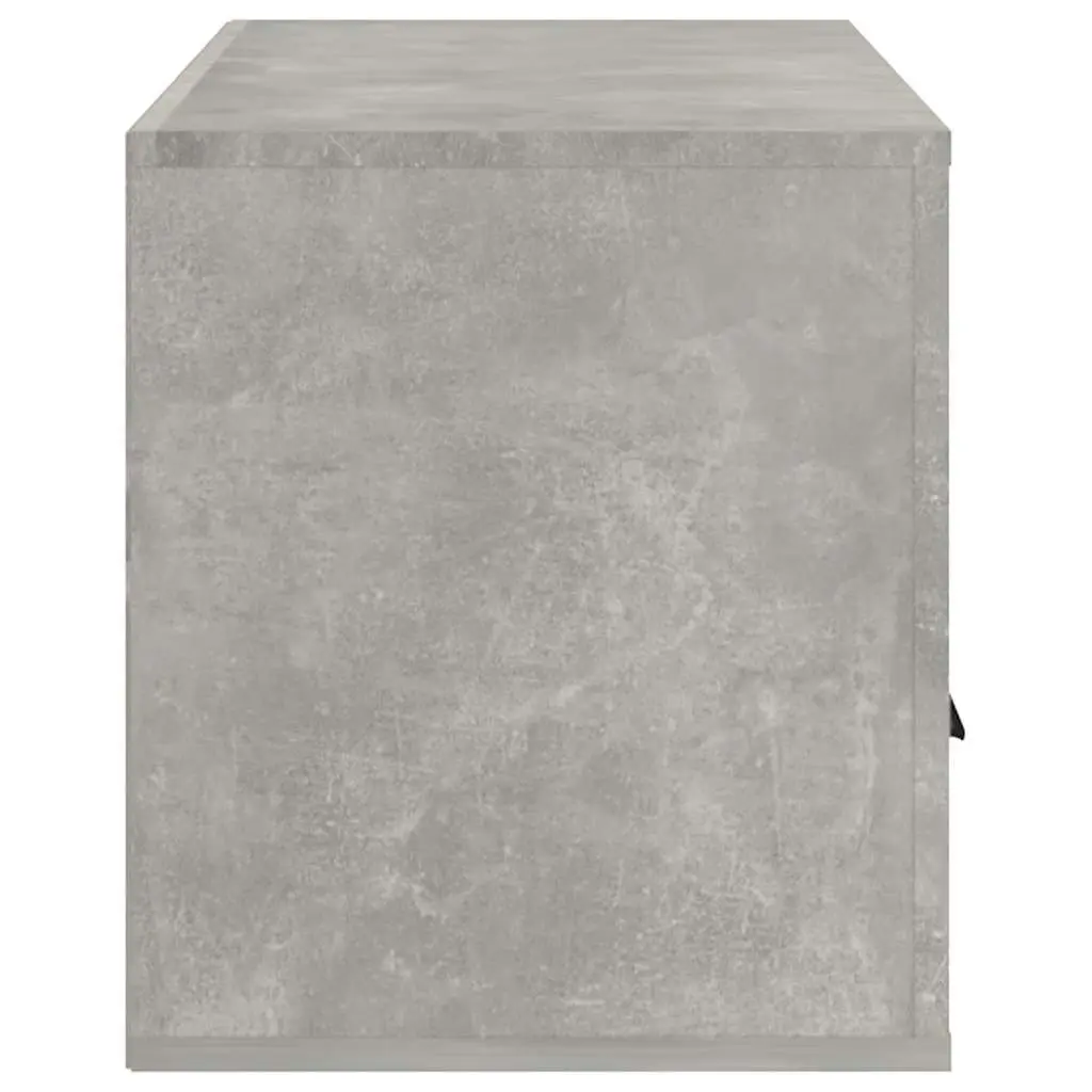 Concrete Grey Engineered Wood TV Cabinet Storage Unit