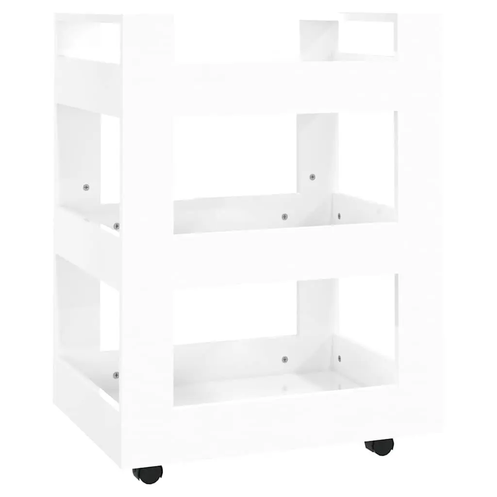 Kitchen Trolley White 60x45x80cm Storage Cart