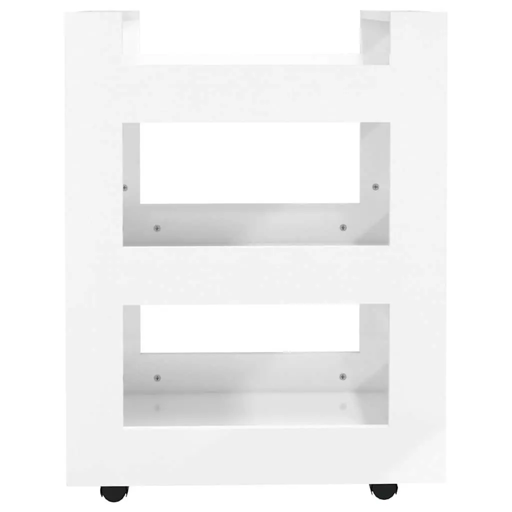 Kitchen Trolley White 60x45x80cm Storage Cart