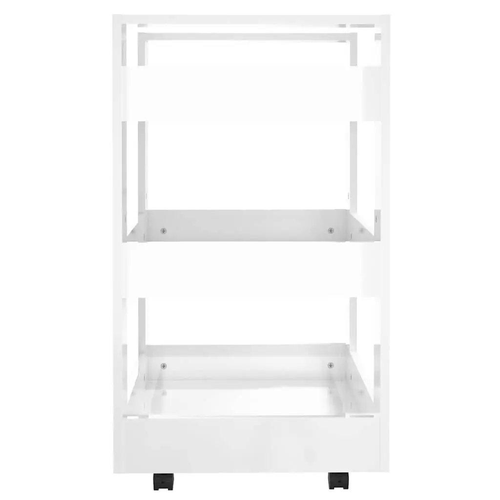 Kitchen Trolley White 60x45x80cm Storage Cart