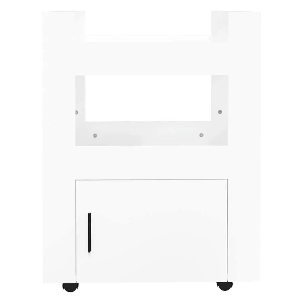 Kitchen Cart Engineered Wood 60x45x80cm White