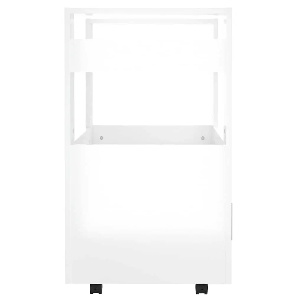 Kitchen Cart Engineered Wood 60x45x80cm White
