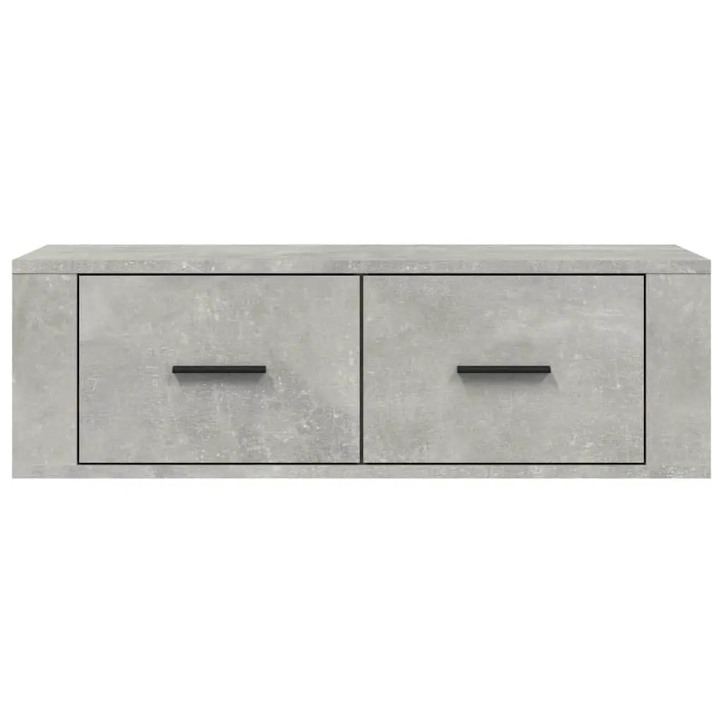 Wall-Mounted TV Cabinet with Grey Engineered Wood