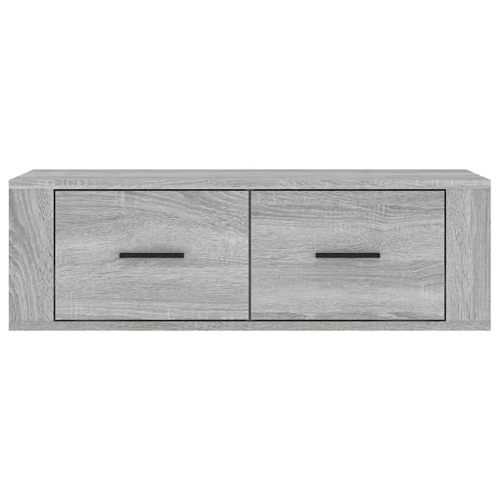Hanging TV Cabinet Engineered Wood 80 x 36 x 25 cm Grey Sonoma
