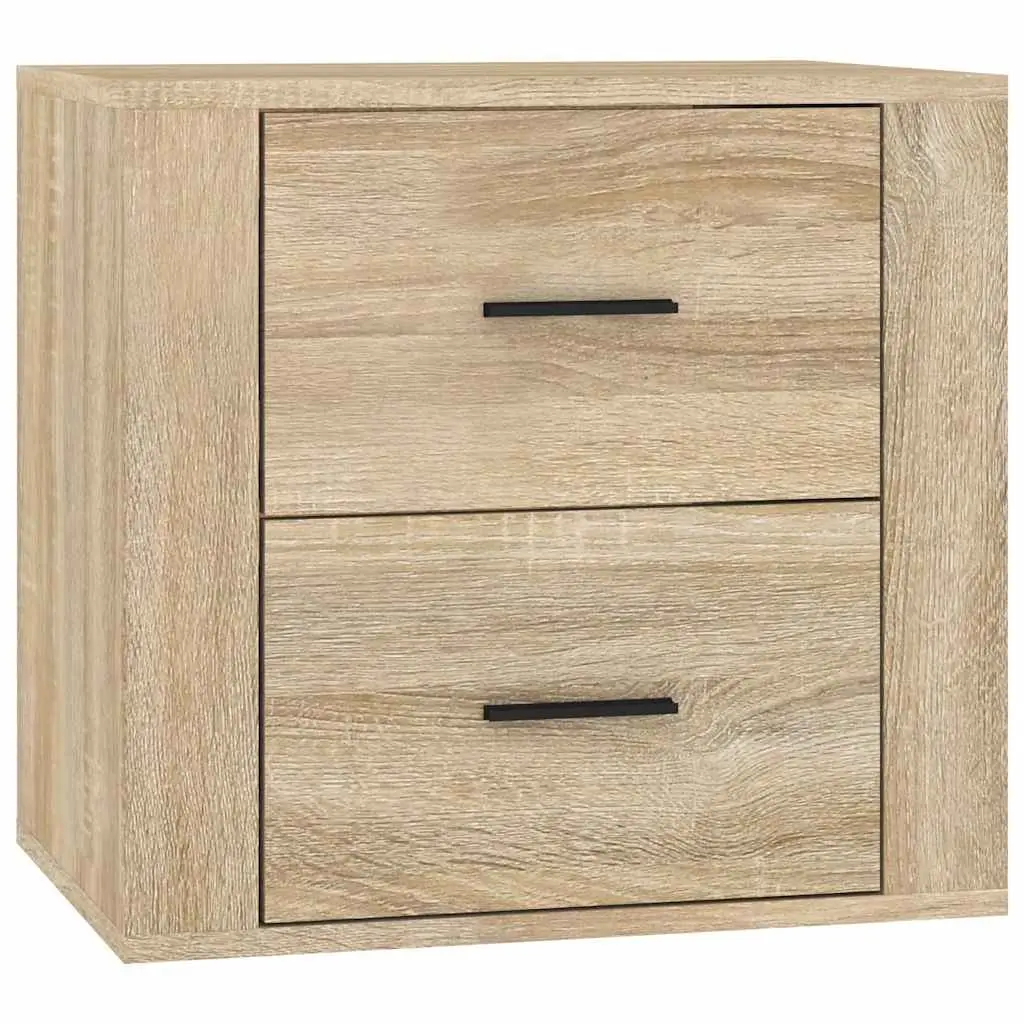 Wall-mounted Bedside Cabinet Engineered Wood 50x36x47cm Brown